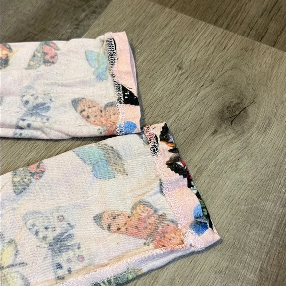 Posh Peanut pink butterfly Henley twirl dress with buttons size 8Y - Picture 15 of 16